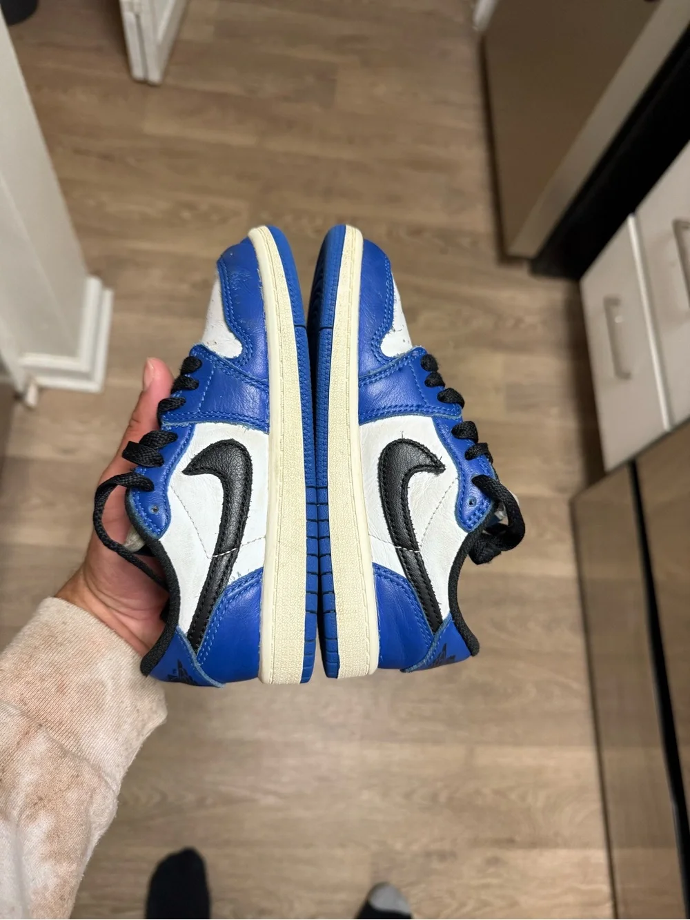 Nike Air Jordan 1 Retro Low Game Royal Blue White FQ5436-140 PS Size 12C Used